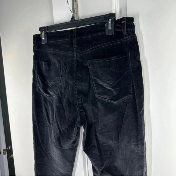 Hudson Size 30 Velvet Ombre Holy Flare Crop Pants Classic Neutral Black to Gray - Picture 8 of 15